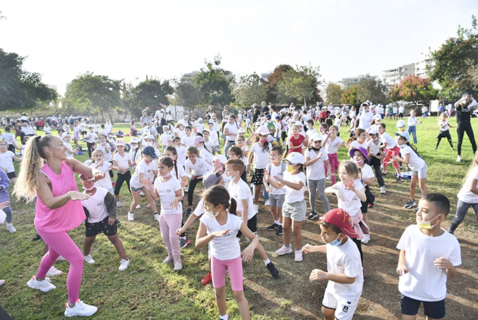 עפולה: מאות ילדים ביום ההליכה הבינלאומי 